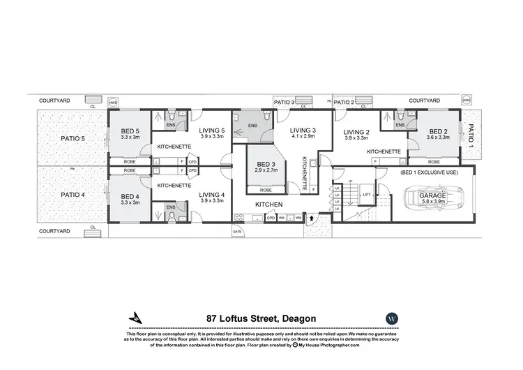 Floorplan of Homely unit listing, 87 Loftus Street, Deagon QLD 4017