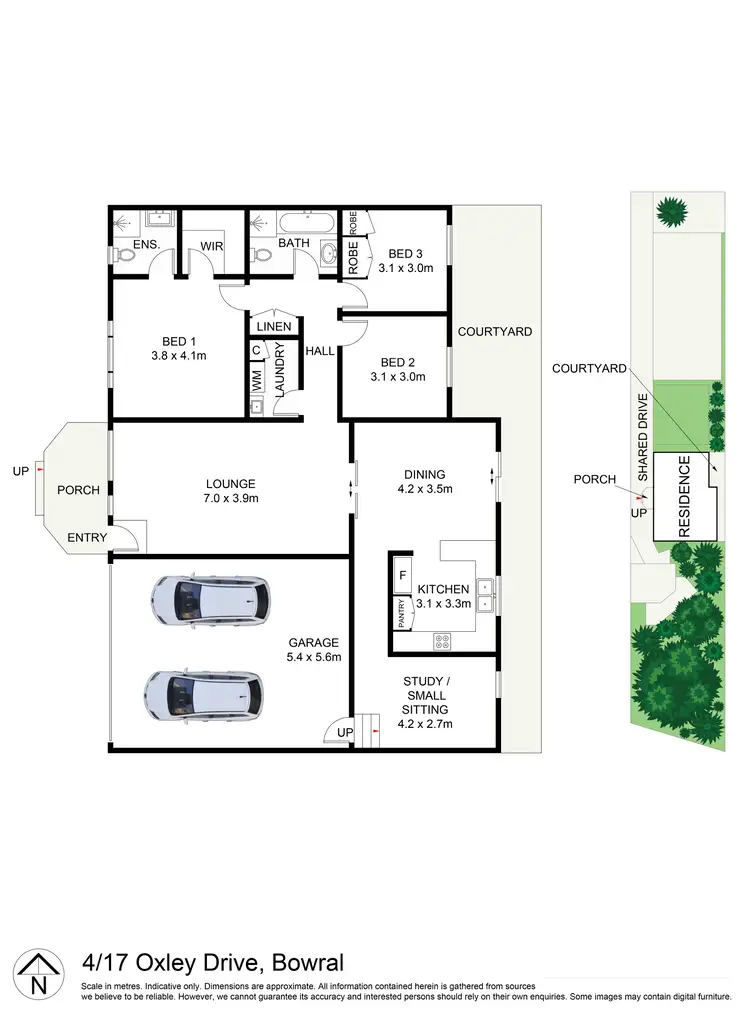 Floorplan of Homely villa listing, 4/17 Oxley Drive, Bowral NSW 2576