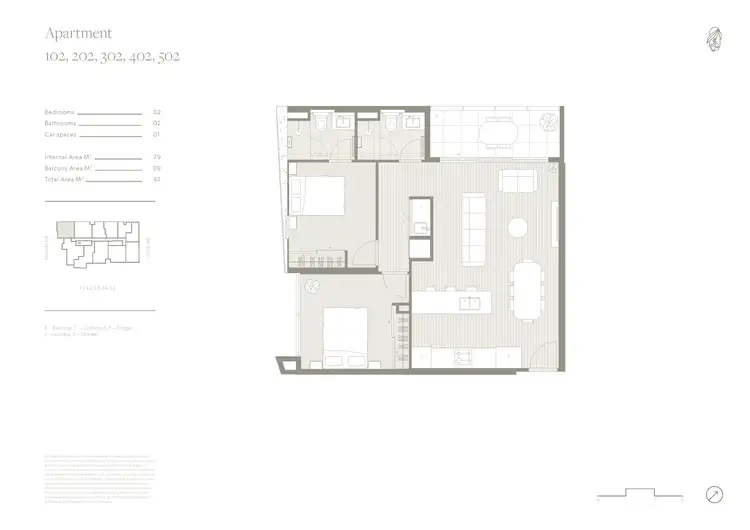 Floorplan of Homely apartment listing, 302/4 Poulter Avenue, Greensborough VIC 3088