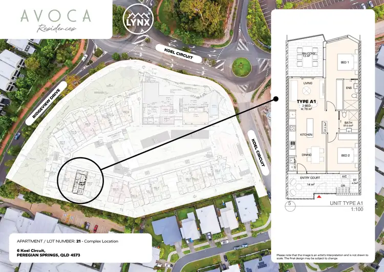 Floorplan of Homely apartment listing, 21/6 Koel Circuit, Peregian Springs QLD 4573