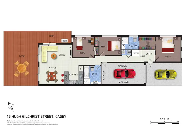 Floorplan of Homely house listing, 16 Hugh Gilchrist Street, Casey ACT 2913