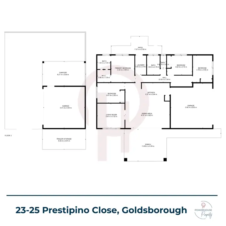 Floorplan of Homely rural property listing, 23-25 Prestipino Close, Goldsborough QLD 4865