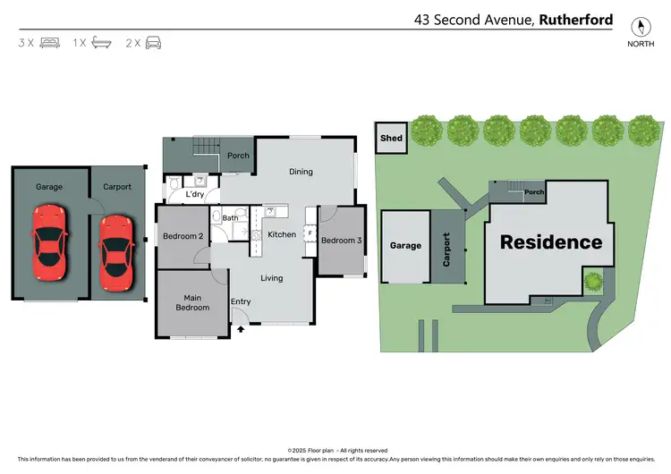 Floorplan of Homely house listing, 43 Second Avenue, Rutherford NSW 2320
