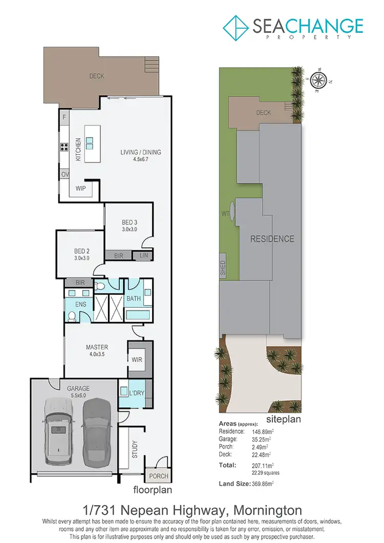Floorplan of Homely house listing, 1/731 Nepean Highway, Mornington VIC 3931
