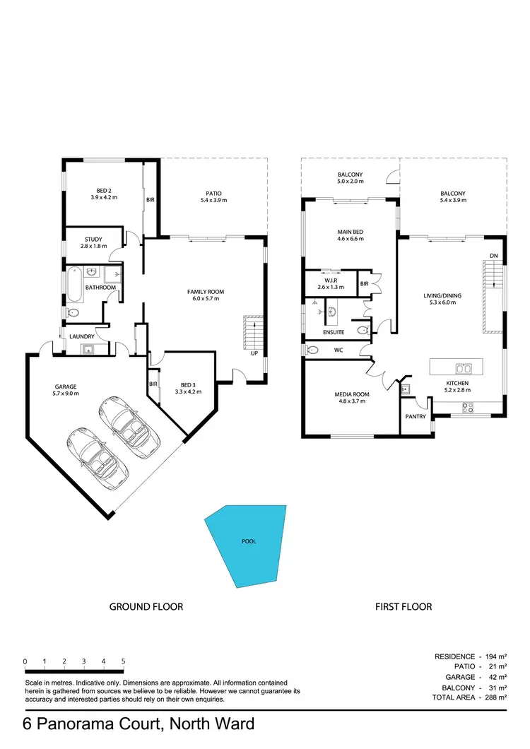 Floorplan of Homely house listing, 6 Panorama Court, North Ward QLD 4810