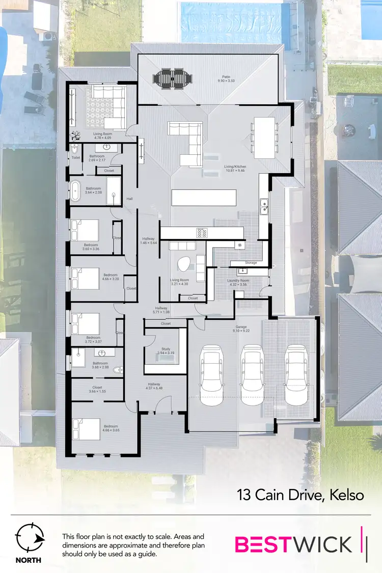 Floorplan of Homely house listing, 13 Cain Drive, Kelso NSW 2795