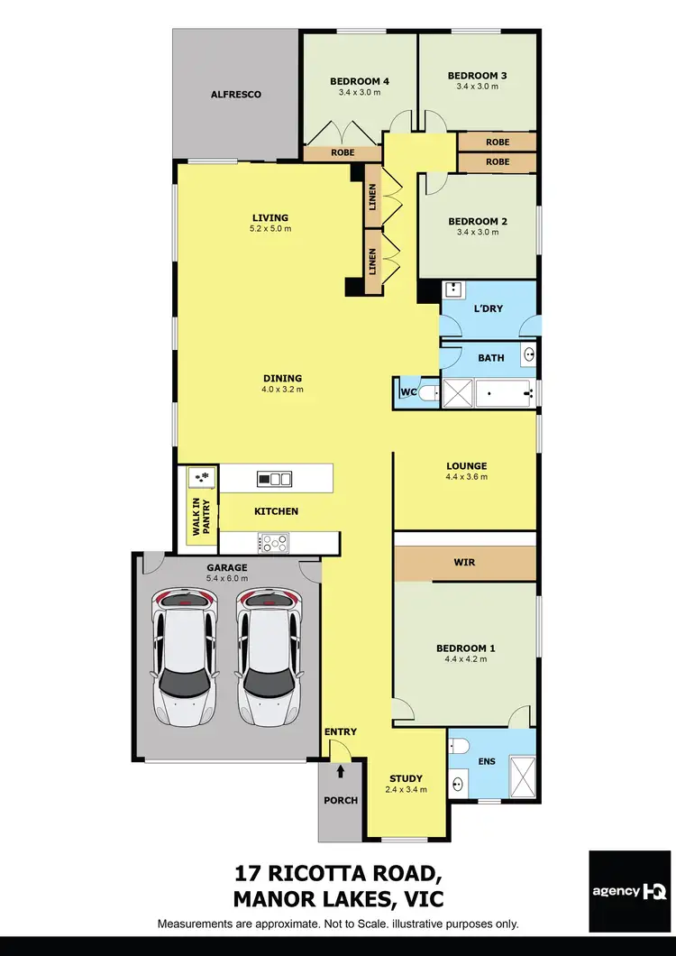 Floorplan of Homely house listing, 17 Ricotta Road, Manor Lakes VIC 3024