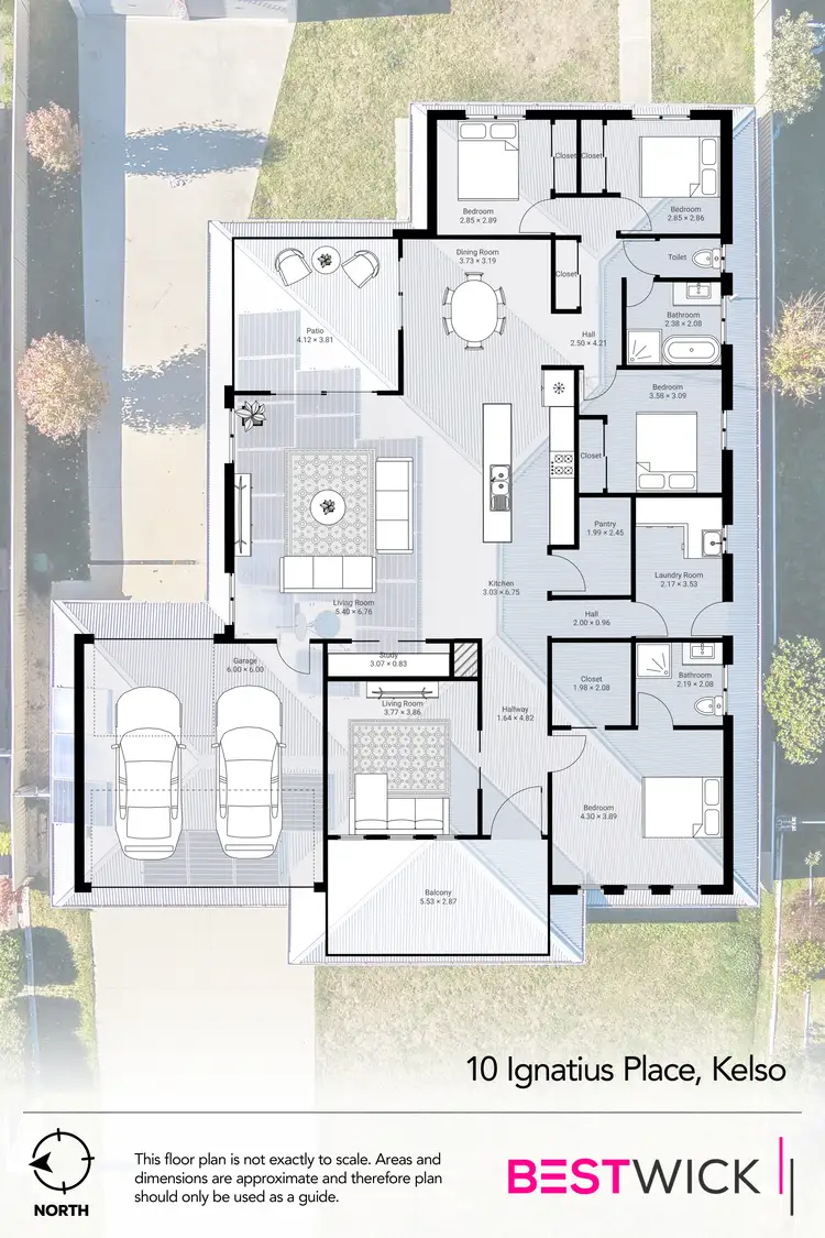 Floorplan of Homely house listing, 10 Ignatius Place, Kelso NSW 2795