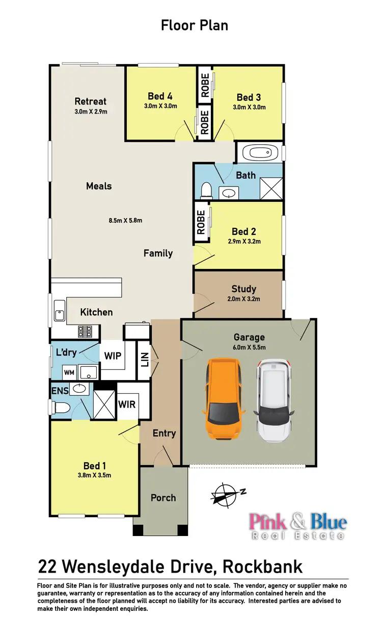 Floorplan of Homely house listing, 22 Wensleydale Drive, Rockbank VIC 3335