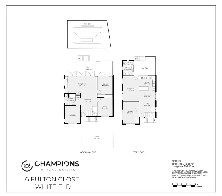 Floorplan of Homely house listing, 6 Fulton Close, Whitfield QLD 4870
