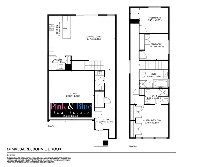 Floorplan of Homely house listing, 14 Malua Road, Bonnie Brook VIC 3335
