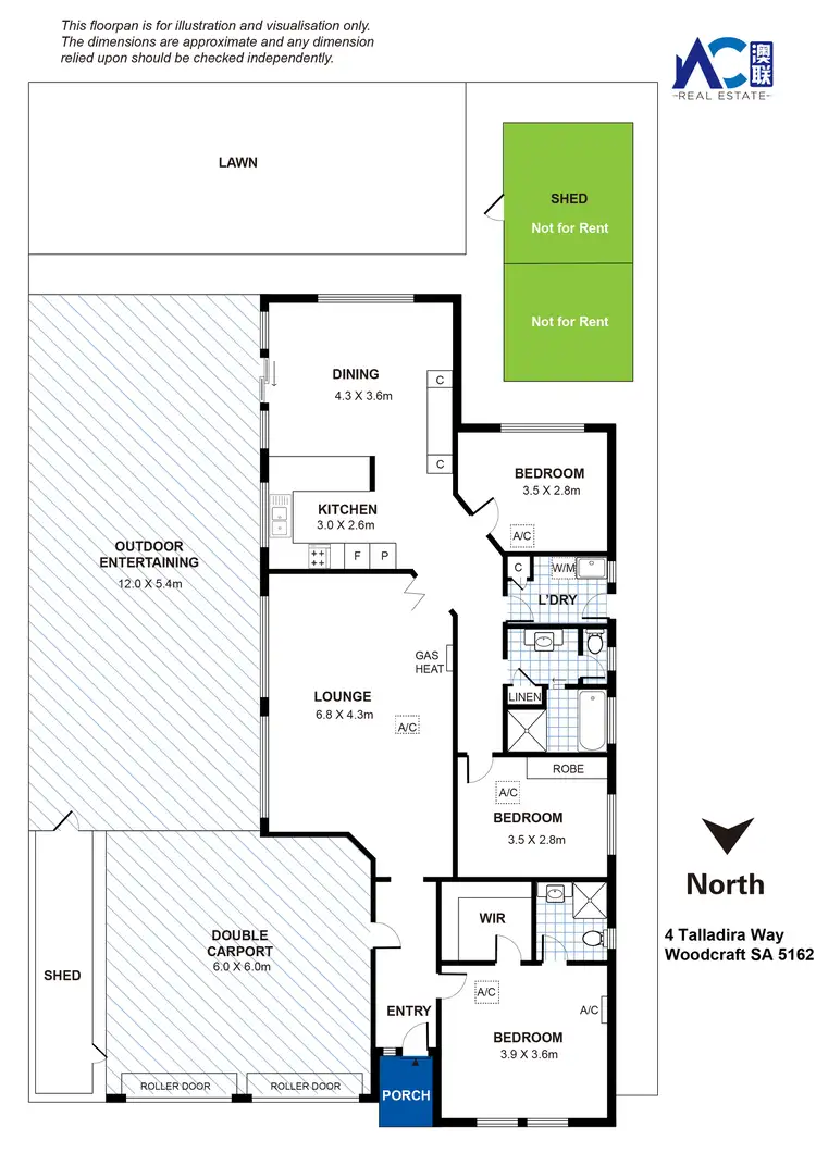 Floorplan of Homely house listing, 4 Talladira Way, Woodcroft SA 5162