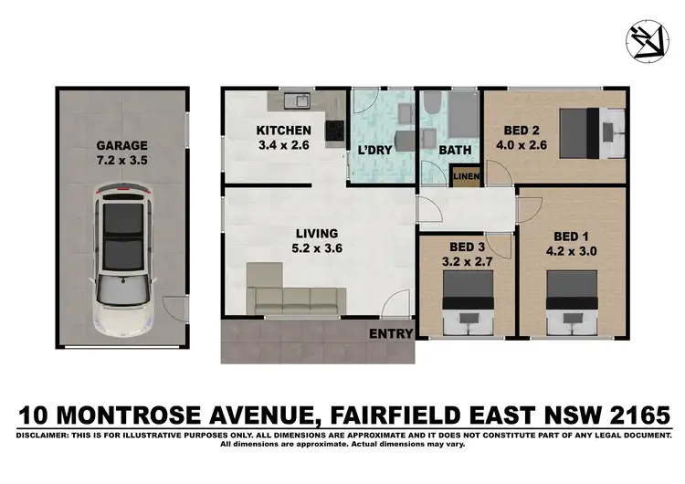 Floorplan of Homely house listing, 10 Montrose Avenue, Fairfield East NSW 2165