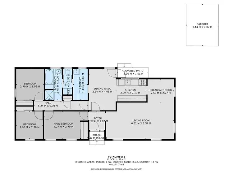 Floorplan of Homely house listing, 73 CHAPPLE STREET, Wodonga VIC 3690