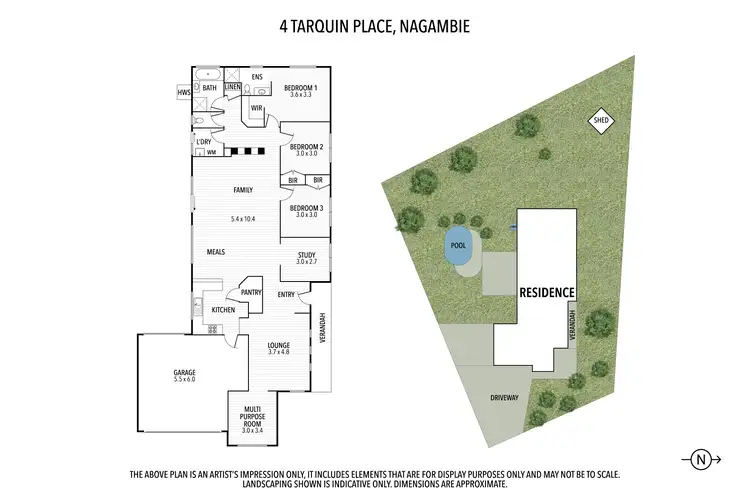 Floorplan of Homely house listing, 4 TARQUIN PLACE, Nagambie VIC 3608