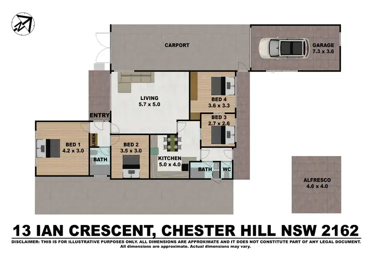 Floorplan of Homely house listing, 13 Ian Crescent, Chester Hill NSW 2162