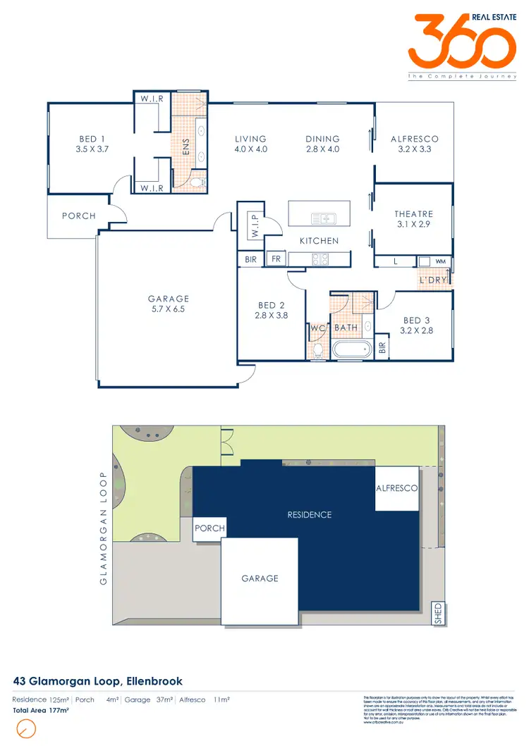 Floorplan of Homely house listing, 43 Glamorgan Loop, Ellenbrook WA 6069