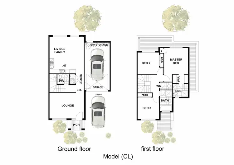 Floorplan of Homely townhouse listing, 1 Tiger Way, Officer VIC 3809