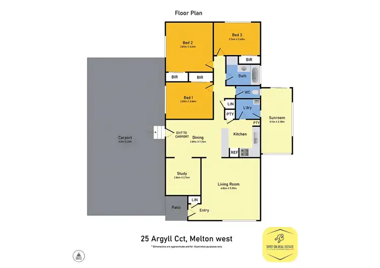 Floorplan of Homely house listing, 25 Argyll Circuit, Melton West VIC 3337