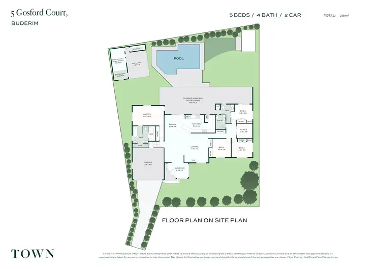 Floorplan of Homely house listing, 5 Gosford Court, Buderim QLD 4556