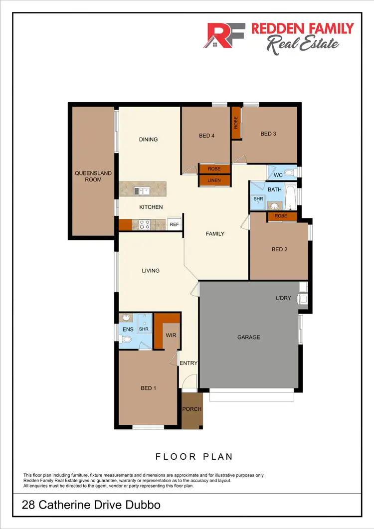 Floorplan of Homely house listing, 28 Catherine Drive, Dubbo NSW 2830