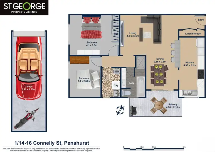 Floorplan of Homely apartment listing, 1/14 Connelly Street, Penshurst NSW 2222