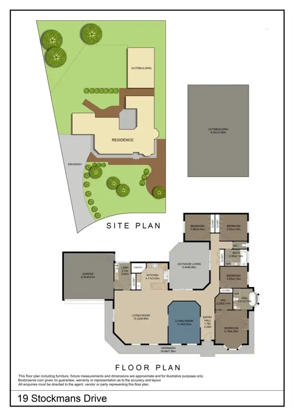 Floorplan of Homely house listing, 19 Stockmans Drive, Irymple VIC 3498