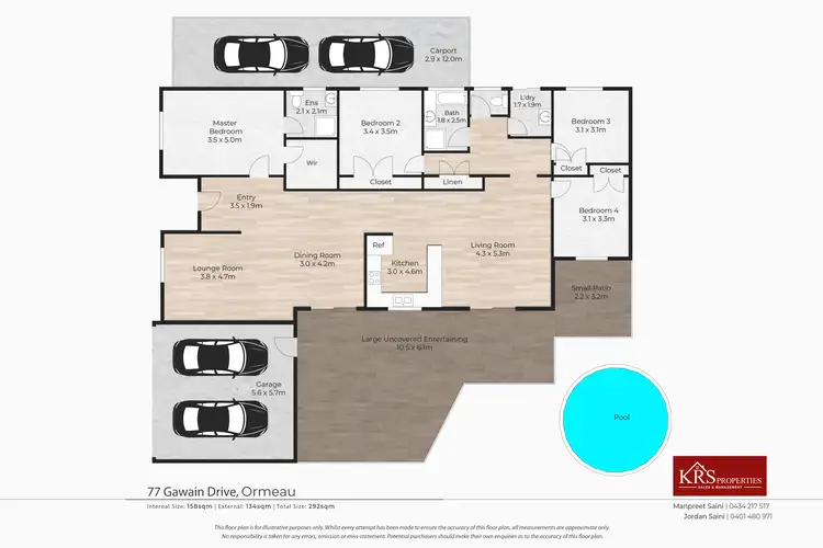Floorplan of Homely house listing, 77 Gawain Drive, Ormeau QLD 4208