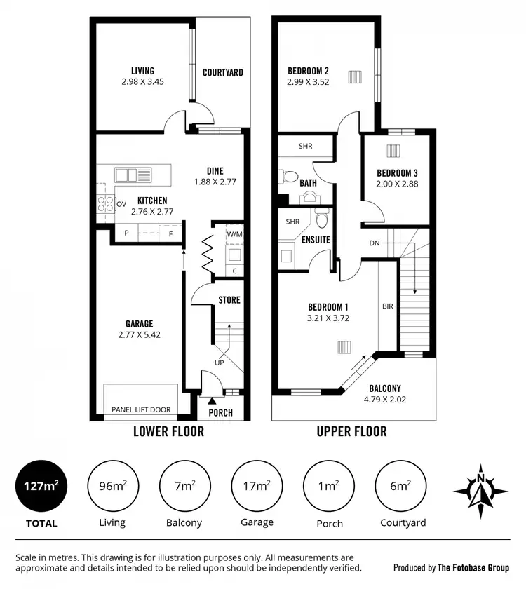 Floorplan of Homely townhouse listing, 8 Heaslip Close, Adelaide SA 5000