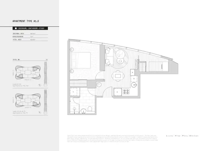 Floorplan of Homely apartment listing, 7405/138 Spencer St, Melbourne VIC 3000