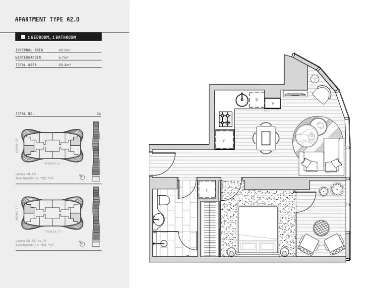 Floorplan of Homely apartment listing, 7504/138 Spencer St, Melbourne VIC 3000