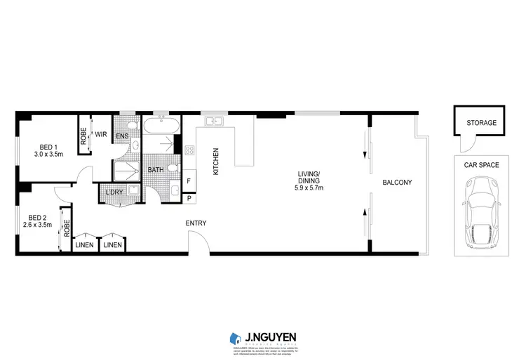 Floorplan of Homely apartment listing, a306/18 Bibbys Place, Bonnyrigg NSW 2177