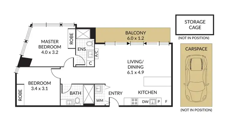 Floorplan of Homely apartment listing, 912/23 Batman Street, West Melbourne VIC 3003
