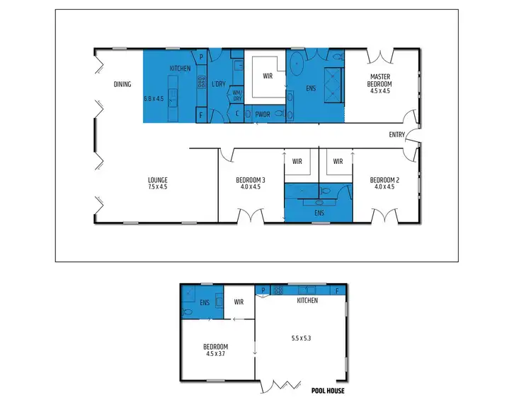Floorplan of Homely rural property listing, 43 Dueran Lane, Mansfield VIC 3722