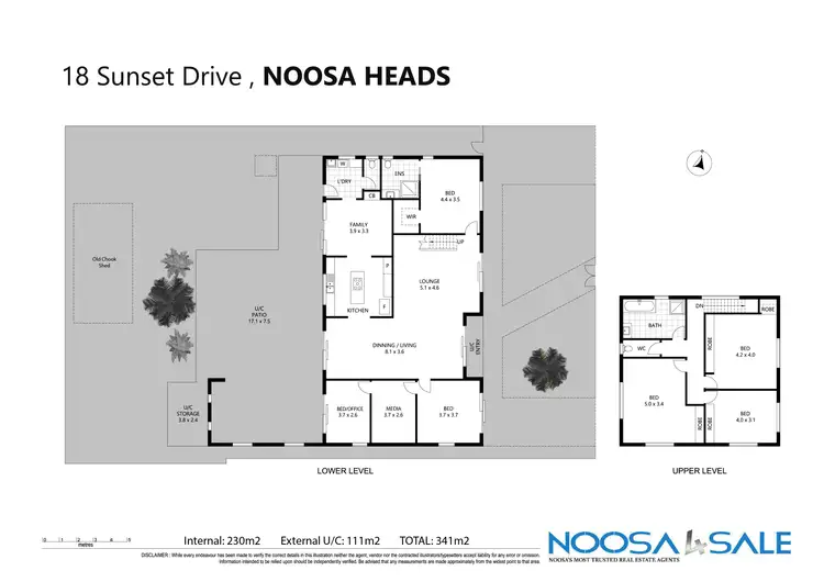 Floorplan of Homely house listing, 18 Sunset Drive, Noosa Heads QLD 4567