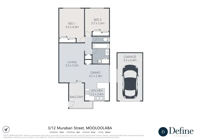 Floorplan of Homely unit listing, 5/12 Muraban Street, Mooloolaba QLD 4557