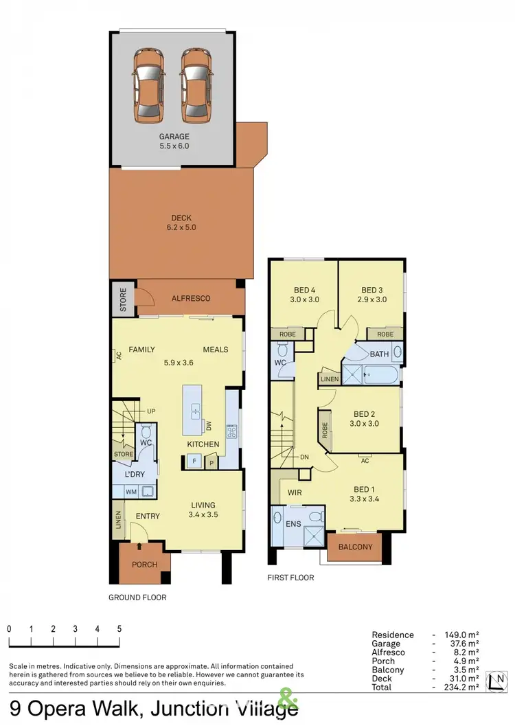 Floorplan of Homely house listing, 9 Opera Walk, Junction Village VIC 3977