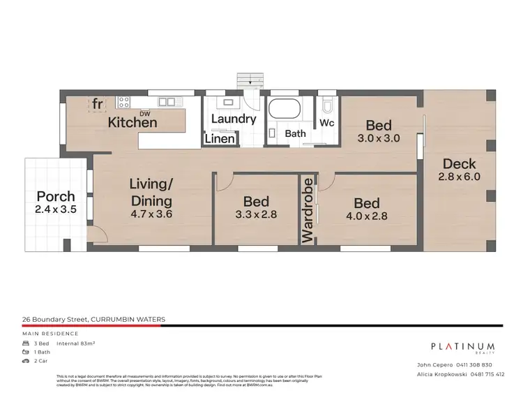 Floorplan of Homely house listing, 26 Boundary Street, Currumbin Waters QLD 4223