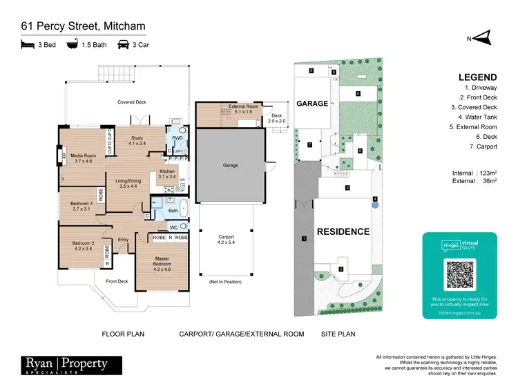 Floorplan of Homely house listing, 61 Percy Street, Mitcham VIC 3132