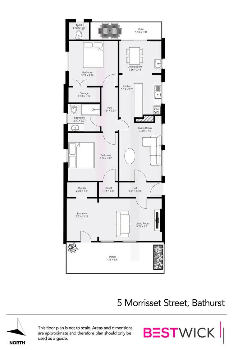 Floorplan of Homely house listing, 5 Morrisset Street, Bathurst NSW 2795