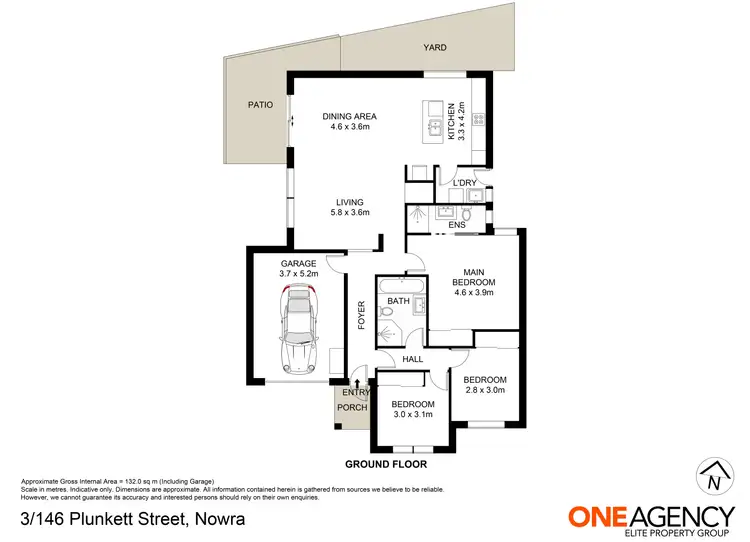 Floorplan of Homely villa listing, 3/146 Plunkett Street, Nowra NSW 2541