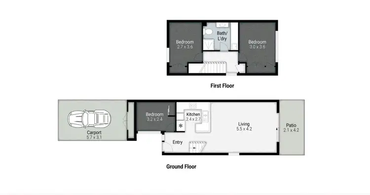 Floorplan of Homely unit listing, 1/67 NERANG STREET, Nerang QLD 4211