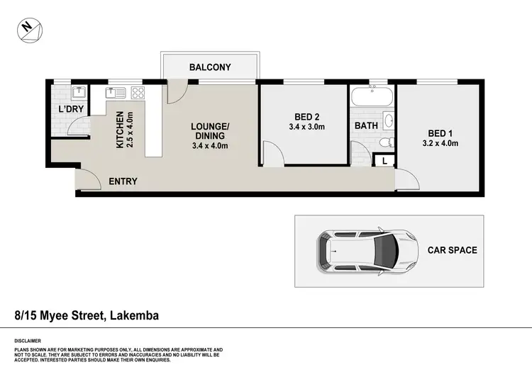 Floorplan of Homely unit listing, 8/15 Myee Street, Lakemba NSW 2195