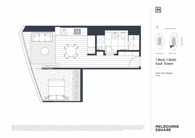 Floorplan of Homely apartment listing, 2807/18 Hoff Boulevard, Southbank VIC 3006