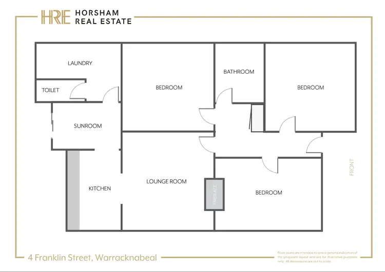 Floorplan of Homely house listing, 4 Franklin Street, Warracknabeal VIC 3393