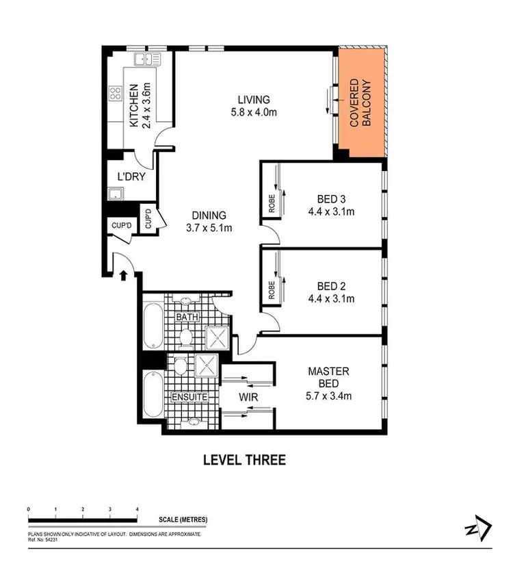 Floorplan of Homely apartment listing, 498/83 Dalmeny Avenue, Rosebery NSW 2018