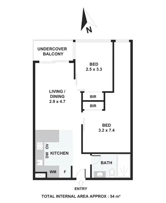Floorplan of Homely apartment listing, 2704/38 Rose Lane, Melbourne VIC 3000