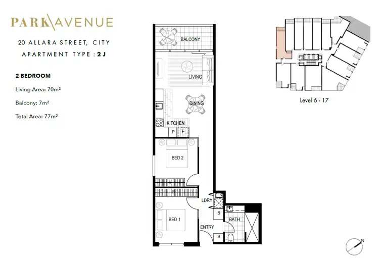 Floorplan of Homely apartment listing, 174/20 Allara Street, City ACT 2601