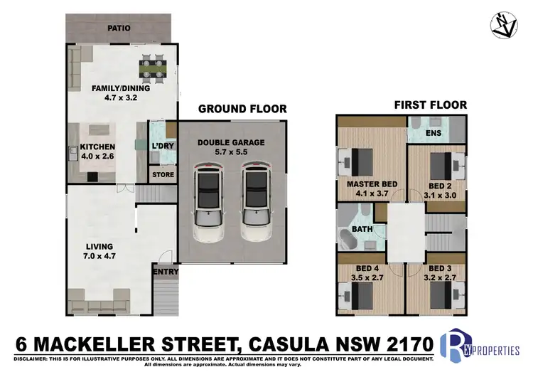 Floorplan of Homely house listing, 6 Mackellar St, Casula NSW 2170