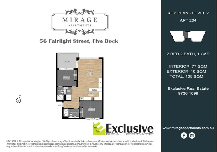 Floorplan of Homely apartment listing, 204/56 Fairlight Street, Five Dock NSW 2046
